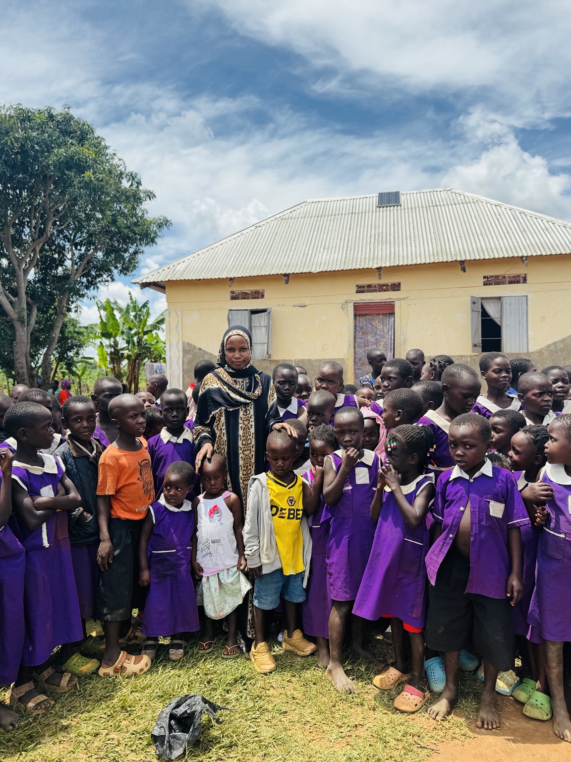 Children with Fatimah Initiative team